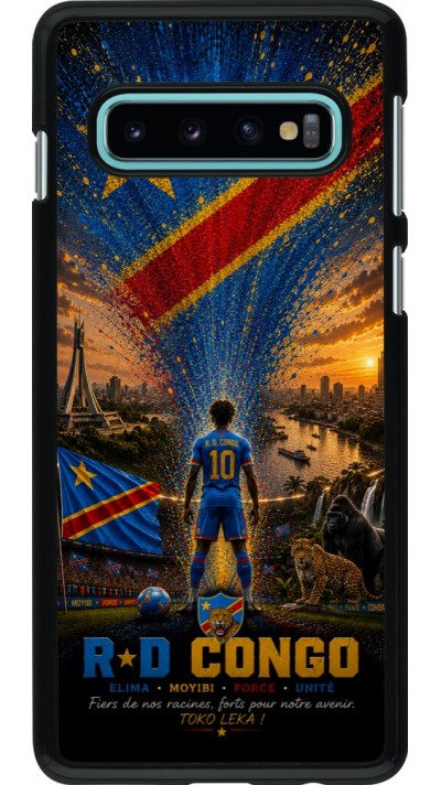 Samsung Galaxy S10 Case Hülle - Fussball Demokratische Republik Kongo splash 2026