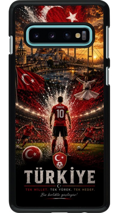 Samsung Galaxy S10 Case Hülle - Fussball Türkei splash 2026