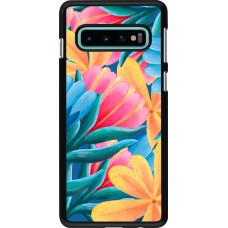 Samsung Galaxy S10 Case Hülle - Spring 23 colorful flowers