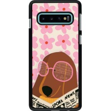 Samsung Galaxy S10 Case Hülle - Dog with newspaper Spring 2026