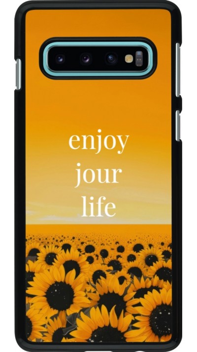 Samsung Galaxy S10 Case Hülle - Summer 2025 Enjoy your life