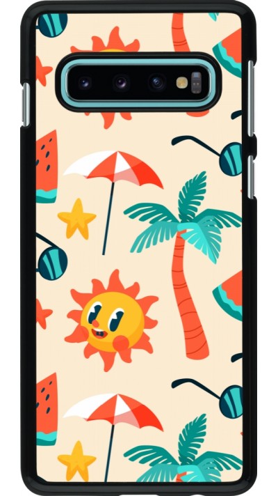 Samsung Galaxy S10 Case Hülle - Summer 2025 Pattern soleil