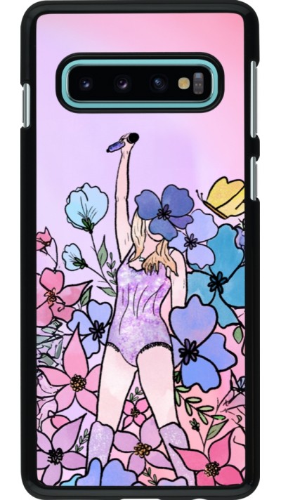 Samsung Galaxy S10 Case Hülle - Taylor Swift Sketch - Pink