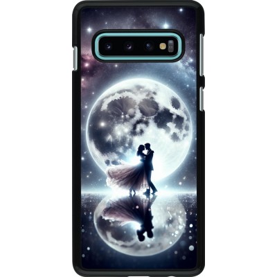 Samsung Galaxy S10 Case Hülle - Valentin 2024 Liebe unter dem Mond