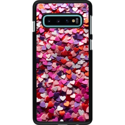 Samsung Galaxy S10 Case Hülle - Valentin 2025 Konfetti