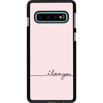 Samsung Galaxy S10 Case Hülle - Valentine 2023 i love you writing