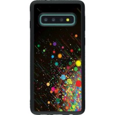 Hülle Samsung Galaxy S10 - Silikon schwarz Abstract bubule lines