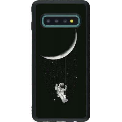 Hülle Samsung Galaxy S10 - Silikon schwarz Astro balançoire
