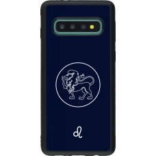 Samsung Galaxy S10 Case Hülle - Silikon schwarz Astrologie Löwe