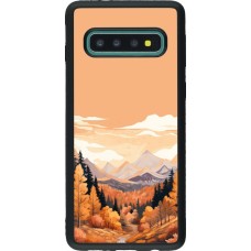 Samsung Galaxy S10 Case Hülle - Silikon schwarz Autumn 25 Mountains