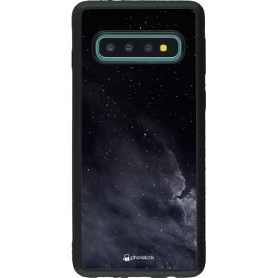 Hülle Samsung Galaxy S10 - Silikon schwarz Black Sky Clouds