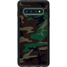 Hülle Samsung Galaxy S10 - Silikon schwarz Camouflage 3