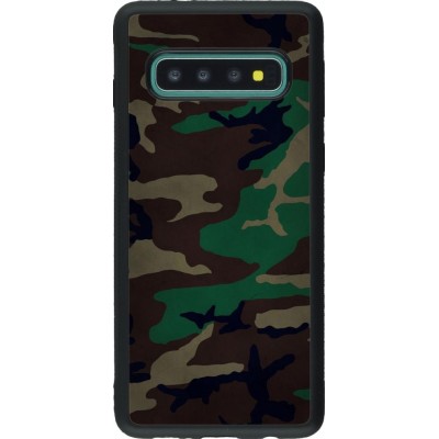Hülle Samsung Galaxy S10 - Silikon schwarz Camouflage 3