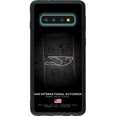Samsung Galaxy S10 Case Hülle - Silikon schwarz F1 Track 2025 Miami