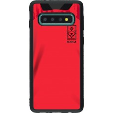 Samsung Galaxy S10 Case Hülle - Silikon schwarz Südkorea 2022 personalisierbares Fussballtrikot