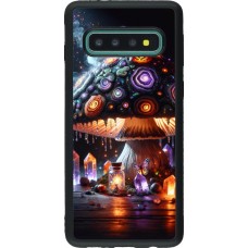Samsung Galaxy S10 Case Hülle - Silikon schwarz Halloween Zaubertrank Magie