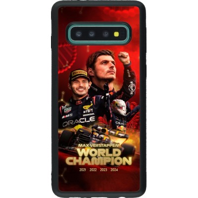 Samsung Galaxy S10 Case Hülle - Silikon schwarz Max Verstappen Champion 2023