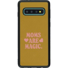 Samsung Galaxy S10 Case Hülle - Silikon schwarz Mom 2026 Are Magic