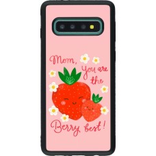 Samsung Galaxy S10 Case Hülle - Silikon schwarz Mom 2026 Berry best