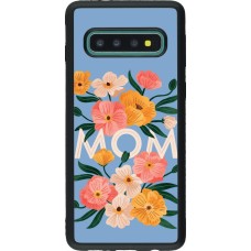 Samsung Galaxy S10 Case Hülle - Silikon schwarz Mom 2026 Flowers