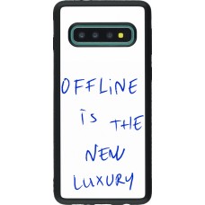 Samsung Galaxy S10 Case Hülle - Silikon schwarz Offline is the new luxury