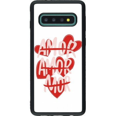 Samsung Galaxy S10 Case Hülle - Silikon schwarz Saint Valentines Day 26 Amor