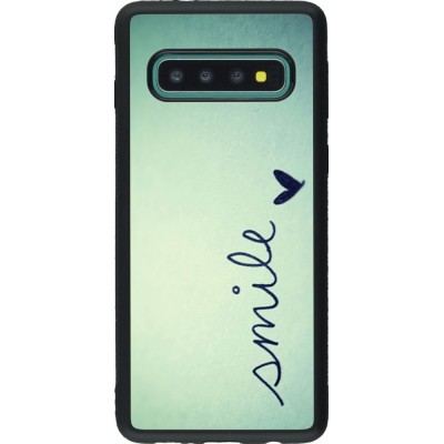 Hülle Samsung Galaxy S10 - Silikon schwarz Smile