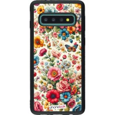 Samsung Galaxy S10 Case Hülle - Silikon schwarz Spring 25 fruehling bluetend