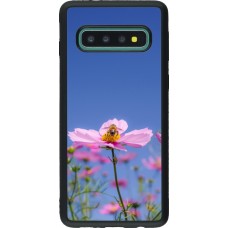 Samsung Galaxy S10 Case Hülle - Silikon schwarz Bee on a flower Spring 2026
