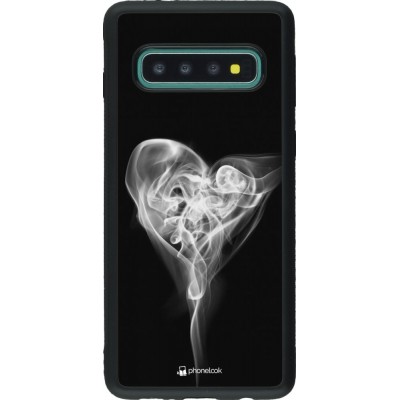 Hülle Samsung Galaxy S10 - Silikon schwarz Valentine 2022 Black Smoke