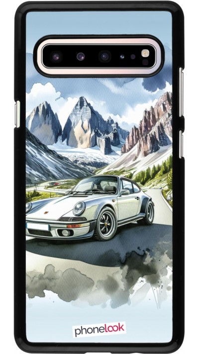 Coque Samsung Galaxy S10 5G - Porsche 911 Mountain Watercolor