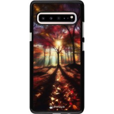 Samsung Galaxy S10 5G Case Hülle - Herbstlicher goldener Glanz