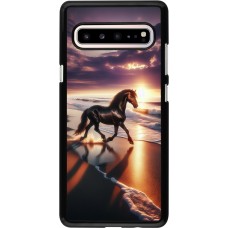 Samsung Galaxy S10 5G Case Hülle - Pferd majestätisch Strand