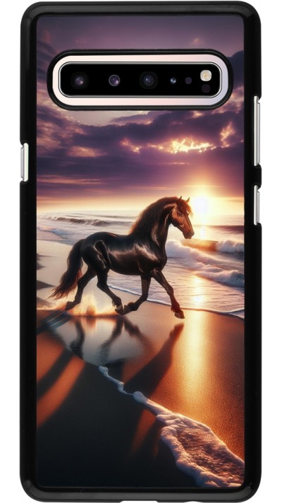 Samsung Galaxy S10 5G Case Hülle - Pferd majestätisch Strand