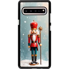 Samsung Galaxy S10 5G Case Hülle - Christmas 25 Nutcracker Snow