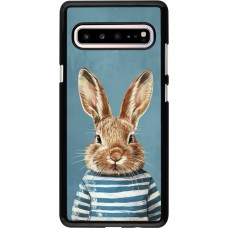 Samsung Galaxy S10 5G Case Hülle - Easter 2026 Rabbit navy