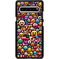 Samsung Galaxy S10 5G Case Hülle - Emoji Mix Farbe