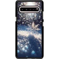 Samsung Galaxy S10 5G Case Hülle - Schneeflocke Solar Glanz