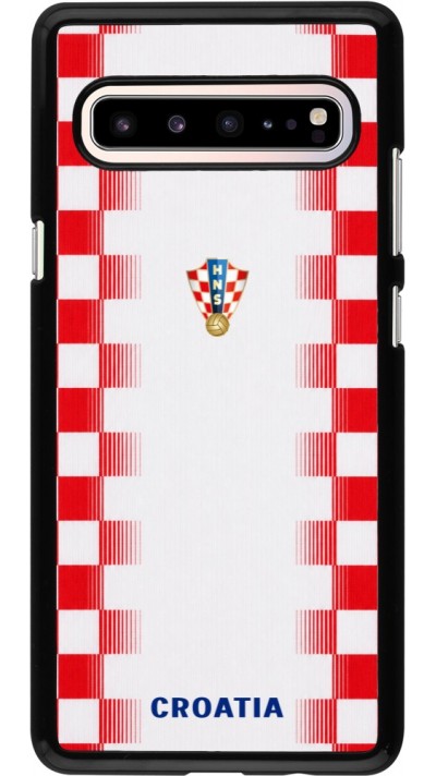 Samsung Galaxy S10 5G Case Hülle - Kroatien 2026 personalisierbares Fussballtrikot