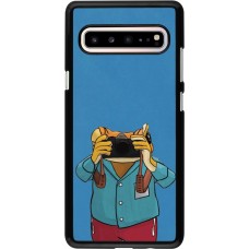 Samsung Galaxy S10 5G Case Hülle - Frog with camera DTMF