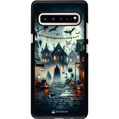 Samsung Galaxy S10 5G Case Hülle - Halloween Spukstadt