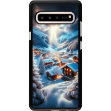 Samsung Galaxy S10 5G Case Hülle - Berg Schnee Licht
