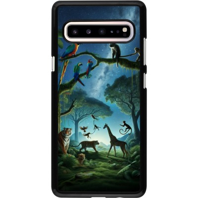 Samsung Galaxy S10 5G Case Hülle - Paradies der exotischen Tiere