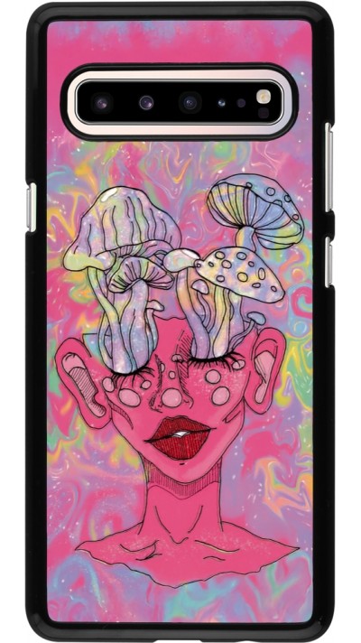 Samsung Galaxy S10 5G Case Hülle - Psychedelic pink mushroom