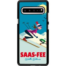Samsung Galaxy S10 5G Case Hülle - Saas-Fee Ski Downhill