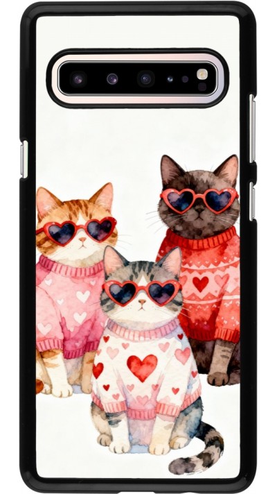 Samsung Galaxy S10 5G Case Hülle - Saint Valentines Day 26 Cat Love