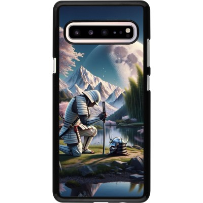 Samsung Galaxy S10 5G Case Hülle - Samurai Katana Mond