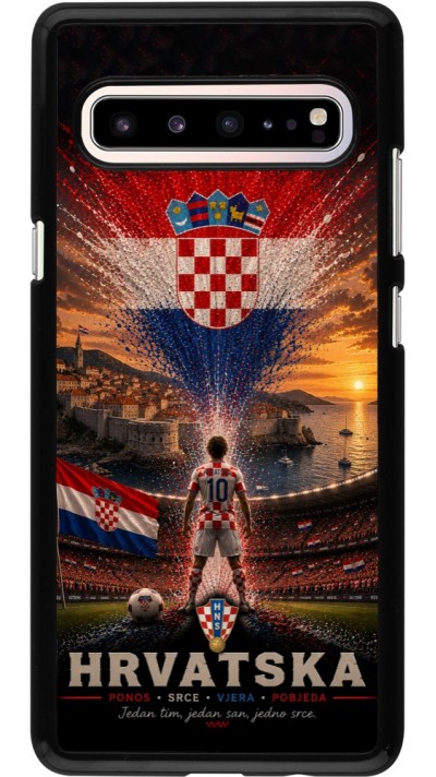 Samsung Galaxy S10 5G Case Hülle - Fussball Kroatien splash 2026