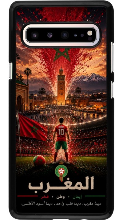 Samsung Galaxy S10 5G Case Hülle - Fussball Marokko splash 2026