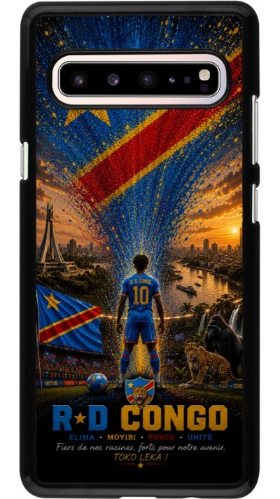 Samsung Galaxy S10 5G Case Hülle - Fussball Demokratische Republik Kongo splash 2026